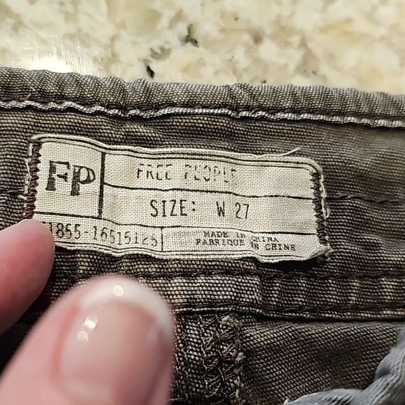 Free People Cargo Skinny Jeans, Size 27 - Picture 4 of 5